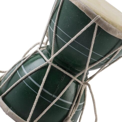 Handmade Wooden & Leather Classical Indian Folk Dumroo Damroo Damaru Hand Drum Set Percussion Decorative Collectible Showpiece World Musical Instruments (Multi) in Kuwait