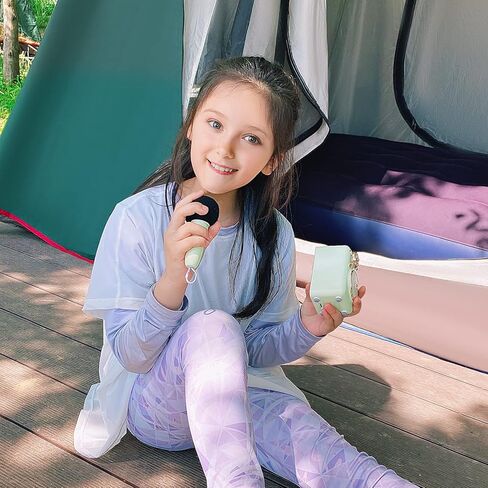 مكبر صوت لطيف مع ميكروفون، مع 7 أوضاع صوت مختلفة للغناء أو التحدث، آلة كاريوكي للفتيات والأولاد والحفلات العائلية والعروض التقديمية والتدريب، في الهواء الطلق (وردي) in Kuwait