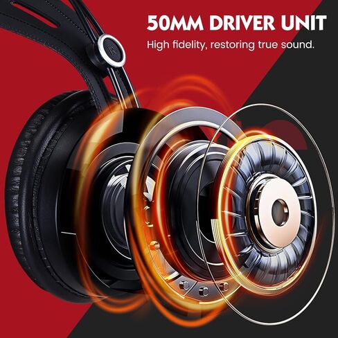 اسموز سماعات راس سلكية فوق الاذن بخاصية الغاء الضوضاء لمكبر الصوت والبودكاست والكيبورد والجيتار واللابتوب in Kuwait