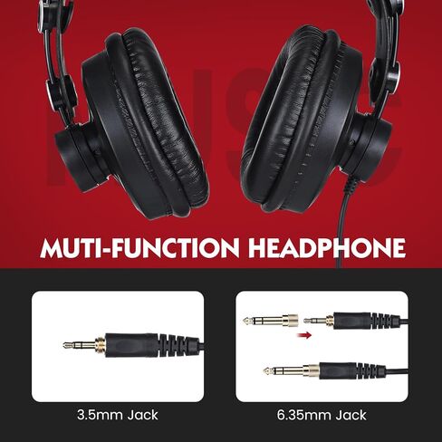 اسموز سماعات راس سلكية فوق الاذن بخاصية الغاء الضوضاء لمكبر الصوت والبودكاست والكيبورد والجيتار واللابتوب in Kuwait