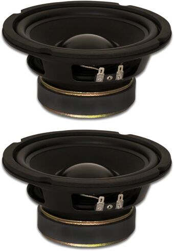 Goldwood Sound, Inc. مضخم صوت مسرحي، مكبرات صوت محيطية مطاطية مقاس 6.5 بوصة بقدرة 170 وات لكل مجموعة مكبرات صوت بديلة 8 أوم (GW-6028-2) in Saudi Arabia