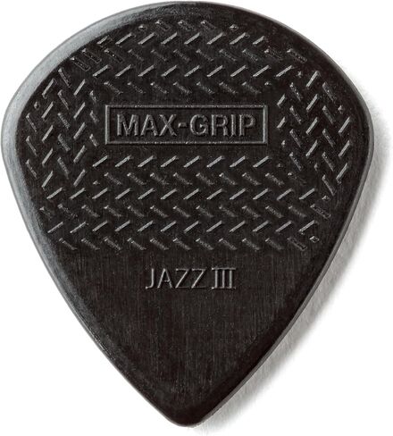 Dunlop 471P3C Max Grip Jazz III Carbon Fiber Guitar Picks, 6-Pack in Kuwait