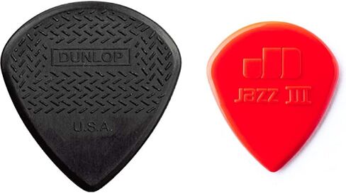 Dunlop 471P3C Max Grip Jazz III Carbon Fiber Guitar Picks, 6-Pack in Kuwait