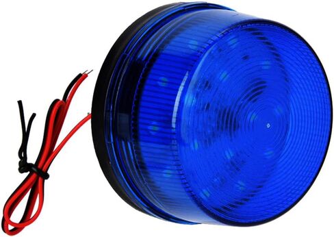 Strobe Beacon Light,Lelukee 2pcs DC 12V Flashing Light Rainproof Yellow Led Alarm Signal for Field Work Snowplow Outdoor Work Home Security System Etc. (Yellow) in Kuwait
