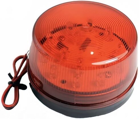 ضوء منارة ستروب، قطعتين من Lelukee DC 12V ضوء وامض مقاوم للمطر أصفر LED إشارة إنذار للعمل الميداني Snowplow العمل في الهواء الطلق نظام أمان المنزل وما إلى ذلك (أصفر) in Kuwait