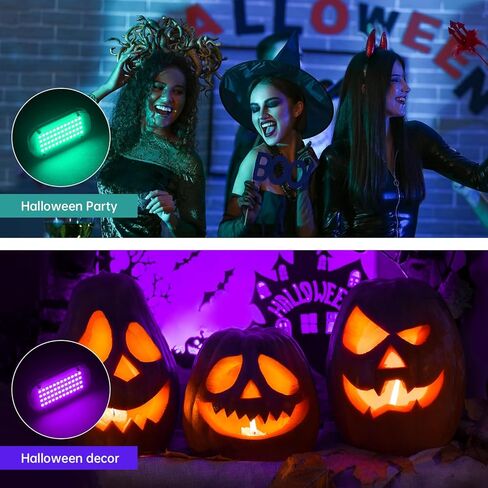 ضوء ستروب LED للهالوين، أضواء حفلات ديسكو متعددة الألوان من لوديتيك مع جهاز تحكم عن بعد، مصباح ستروب وامض لتزيين غرفة المنزل في الهواء الطلق وفي الأماكن المغلقة كاريوكي in Kuwait