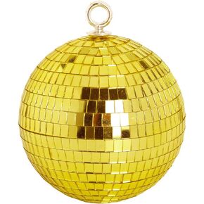 Mirror Disco Ball, 6 inch Mirror Ball Silver Disco Party Stage Lightning Balls with Hanging Rings for DJ, Dance, Wedding, Christmas, Birthday, Home Party Favors Decorations (6inch, Silver)