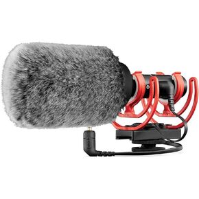 YOUSHARES NTG4+ Microphone Wind Shield - Windscreen/Windmuff for Rode NTG4+ Shotgun Mic and Microphones with Maximum Slot Length of 160mm (6.3") and Diameter of 18-24mm (Black White)