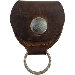 Hide & Drink, Rustic Leather Guitar Pick Holder, Keychain Key Organizer, Handmade Includes 101 Year Warranty (Bourbon Brown) in Saudi Arabia