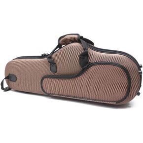 حقيبة ألتو ساكس خفيفة الوزن ومتينة من الداخل من القطيفة، حقيبة حمل ساكسفون محمولة، حزام كتف قابل للتعديل مع جيب تخزين أمامي، غطاء من النايلون (بني) in Kuwait