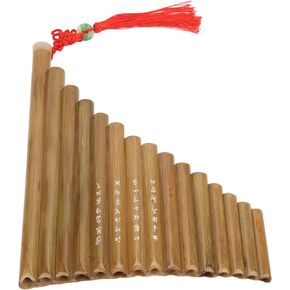 Panpipes Flute, Bamboo Environmentally Friendly Pan Pipes Chinese Traditional for Beginners for Practice (Right-Hand) in Kuwait