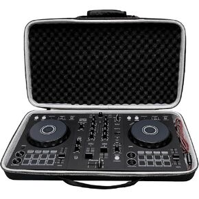XANAD Black Case for Pioneer DJ DDJ-FLX4 2-deck or Hercules DJControl Inpulse 300 MK2 DJ Controller - Protective Carrying Storage Bag in Saudi Arabia
