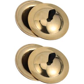 2 زوج من أجراس اليد الصغيرة الصغيرة الصنج الأصبع النحاسية لحفلات الرقص المسائية الراقصة من إكسبارت in Kuwait