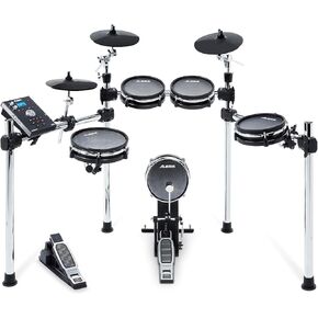 مجموعة Alesis Drums Command Mesh Kit - مجموعة طبول كهربائية مع اتصال USB MIDI، 600+ أصوات مجموعة طبول إلكترونية وصوتية ومنصات شبكية مزدوجة المنطقة in Kuwait