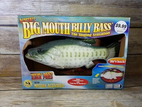 Big Mouth Billy Bass the Singing Sensation يغني "I Will Survive" و"Don't Worry Be Happy" مع الحركة in Saudi Arabia