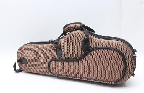 حقيبة ألتو ساكس خفيفة الوزن ومتينة من الداخل من القطيفة، حقيبة حمل ساكسفون محمولة، حزام كتف قابل للتعديل مع جيب تخزين أمامي، غطاء من النايلون (بني) in Kuwait