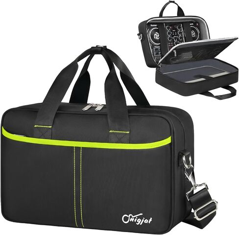 حافظة وحدة تحكم دي جيه لجهاز نومارك بارتي ميكس II او نومارك بارتي ميكس (الجزء الداخلي: 13.3×8.5×4.1 انش)، شنطة تحكم دي جيه مع 4 جيوب للايباد، الكابلات، شنطة دي جيه مبطنة بمقبض واشرطة كتف قابلة للتعديل in Kuwait