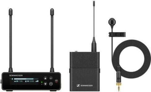مجموعة Sennheiser EW-DP ME مكونة من 4 مجموعات من نظام الميكروفون اللاسلكي الرقمي Cardioid Lavalier (R1-6: 520 إلى 576 ميجاهرتز) مع Auray WLW Fuzzy Windbuster وشاحن Watson السريع مع 4 بطاريات AA in Kuwait