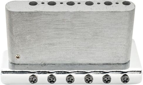 ويلكنسون WOV04 54 ملم (2-1/8 بوصة) جسر تريمولو 6 براغي للجيتار الكهربائي Squier/Mexico Fender/MIJ Strat، كروم in Kuwait