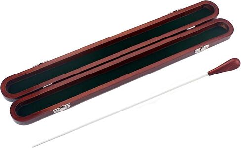 مقبض خشبي من Ogdni Music Baton Orchestra Baton لقيادة الموسيقى مع صندوق هدايا خشبي، خشب أحمر in Kuwait