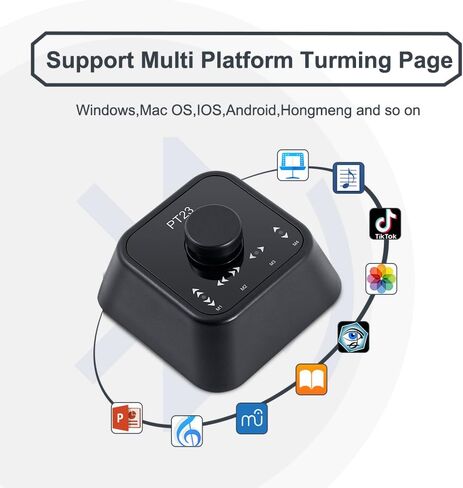 أداة تحويل الصفحات بتقنية البلوتوث لأجهزة التابلت ودواسة تبديل القدم لهاتف Ipad متوافقة مع أجهزة Ipad وAndroid وMac وWindows in Kuwait
