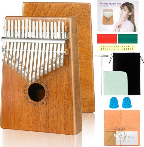 كاليمبا بيانو الإبهام كاليمبا 17 مفتاح بيانو إصبع متين ومحمول مناسب للأطفال والكبار والمبتدئين، أفضل الهدايا للأصدقاء والعائلة in Kuwait