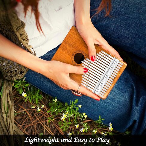 كاليمبا بيانو الإبهام كاليمبا 17 مفتاح بيانو إصبع متين ومحمول مناسب للأطفال والكبار والمبتدئين، أفضل الهدايا للأصدقاء والعائلة in Kuwait
