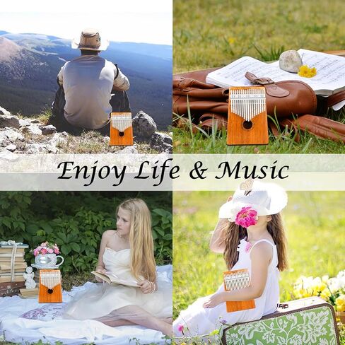 كاليمبا بيانو الإبهام كاليمبا 17 مفتاح بيانو إصبع متين ومحمول مناسب للأطفال والكبار والمبتدئين، أفضل الهدايا للأصدقاء والعائلة in Kuwait