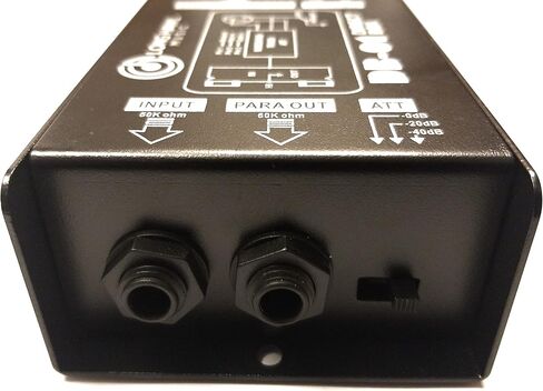 صندوق حقن مباشر احادي دي اي سلبي 1/4 انش محول مقاومة الى اكس ال ار متوازن وغير متوازن مع مزيل همهمة الرفع الارضي، وسادة توهين، مخرج موازي لتوصيل الجيتار والباس والالات in Kuwait