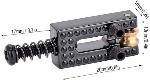 Fafeims 6PCS Guitar Saddles Metal Guitar Bridge with Roller Bridge Guitar Repair Parts. (Black) in Saudi Arabia