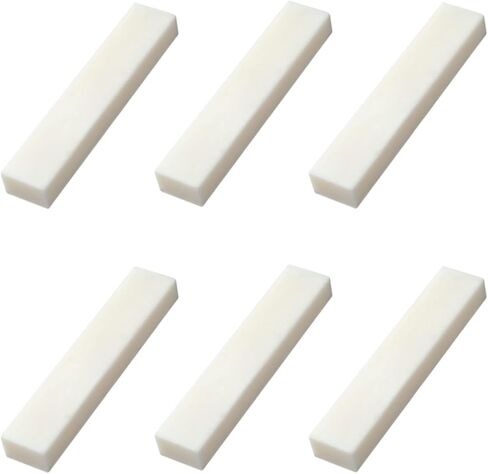 6 String Acoustic Guitar Bone Bridge Saddle and Nut Made of Real Bone (2 set Acousitc Bone Saddle and Nut) in Kuwait