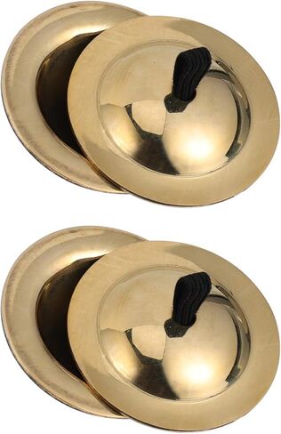 2 زوج من أجراس اليد الصغيرة الصغيرة الصنج الأصبع النحاسية لحفلات الرقص المسائية الراقصة من إكسبارت in Kuwait