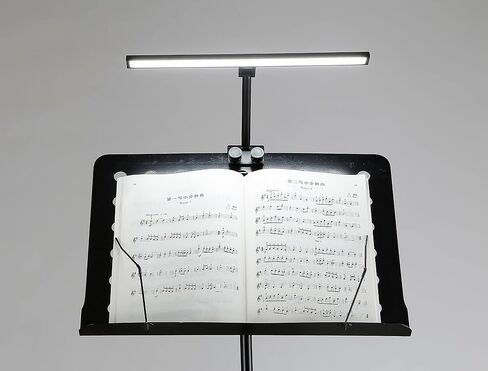 AETEE Music Stand Lights Clip On LED Rechargeable with Built-in 4000mAh Lithium Battery Operated Type-c Eye-Care Music Sheet Lamp Foldable for Orchestra(Only Light Included) in Saudi Arabia