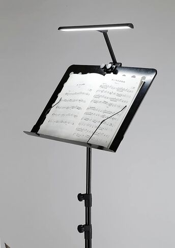 AETEE Music Stand Lights Clip On LED Rechargeable with Built-in 4000mAh Lithium Battery Operated Type-c Eye-Care Music Sheet Lamp Foldable for Orchestra(Only Light Included) in Saudi Arabia
