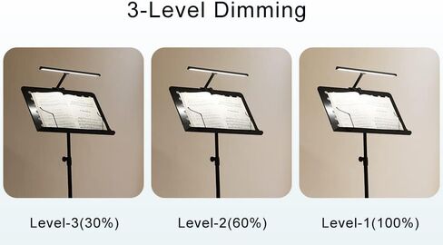 AETEE Music Stand Lights Clip On LED Rechargeable with Built-in 4000mAh Lithium Battery Operated Type-c Eye-Care Music Sheet Lamp Foldable for Orchestra(Only Light Included) in Saudi Arabia