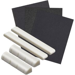 Blisstime مجموعتان من سرج العظام والجوز 3 قطع ورق رمل للقيثارة مصنوعة من عظم حقيقي in Kuwait