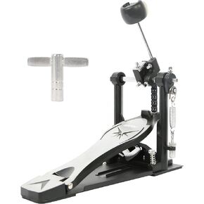 Drum Pedal,Janerock Bass Drum Pedal Double Chain Pedal Single Pedal Hammer Suitable for Drum Set and Electronic Drums