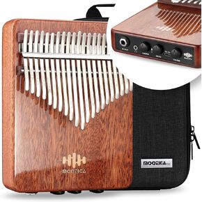 MOOZICA EQX-Series Professional Chromatic Kalimba, Piezo Pickup Double-layer Symmetrical 36 Keys Thumb Piano, Acoustic-electric Kalimba With Chorus and Delay (K36SEQX)