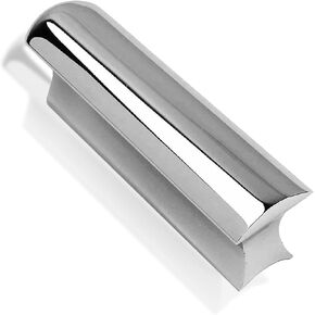 Electric Guitar Solid Steel Slide Tone Bar, Polished Metal Guitar Slide, Electric Guitar Accessories, Steel Guitar Bar Slide for Dobro Hawaiian Guitar Lap Guitar