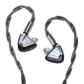 HiFiGo Rose Technics QuietSea Single 10mm Dynamic Driver in-Ear Monitors, 1DD Self-Developed Diaphragm Wired IEMs in-Ear Earphones (Silver, 3.5mm)