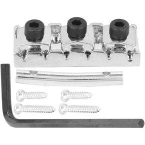 6 Strings Guitar String Locking Nut 42mm Electric Guitar String Nut with Mounting Screws and Wrench (GE100) Playing Accessories
