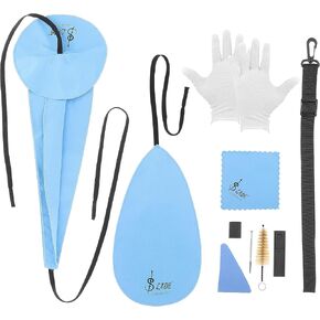 مجموعة تنظيف ساكسفون 10 في 1، مجموعة تنظيف التو ساكس تتضمن قطعة قماش تنظيف ساكس وفرشاة للفم وقطعة قماش تنظيف صغيرة لمفك البراغي لادوات الرياح والرياح الخشبية in Kuwait