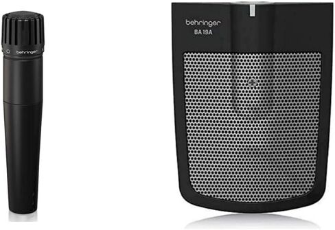 Behringer SL75C Dynamic Cardioid Microphone & B 906 Dynamic Microphone for Instrument and Vocal Applications, Black in Saudi Arabia