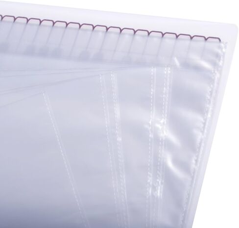 Music Sheet File Paper Storage Folder Documents Holder Blank Sheet Files Plastic A4 Size 40 Pockets (Music Sheet Black) in Kuwait