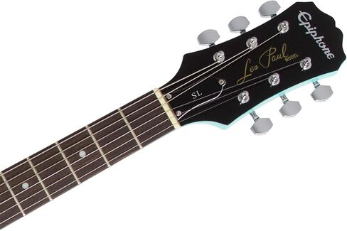 Epiphone Les Paul Melody Maker Starter Pack | يشتمل على Mini Amp، وGigbag، وموالف، ولقطات، وحزام - أزرق باسيفيك in Kuwait