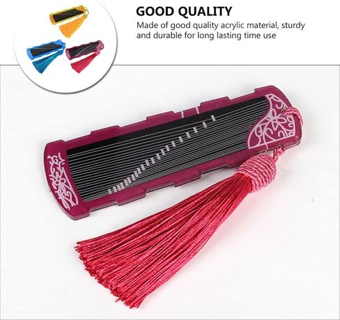 Electric Guitar Accessories 3pcs Guzheng Nail Holder Acrylic Pipa Picks Storage Boards Guitar Picks Organizer for Guzheng Pipa Chinese Zither (Assorted Color) Electric Guitar Picks in Saudi Arabia