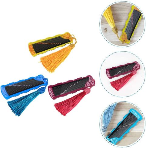 Electric Guitar Accessories 3pcs Guzheng Nail Holder Acrylic Pipa Picks Storage Boards Guitar Picks Organizer for Guzheng Pipa Chinese Zither (Assorted Color) Electric Guitar Picks in Saudi Arabia
