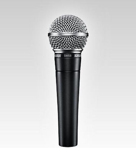 شور حزمة ميكروفون SM58-S مع مفتاح تشغيل/إيقاف، مشبك وحقيبة وحامل ميكروفون بوم وكابل اكس ال ار in Kuwait