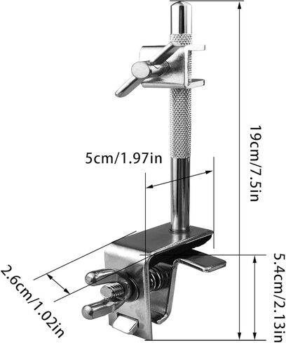 Cowbell Holder, Jazz Drum Kit Adjustment Percussion Accessories Removable Hoop Mounted Cowbell Clamp for Bass Drum Hoop Up or Down Adjustment (Cowbell) in Kuwait