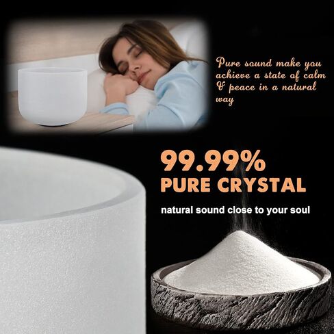 432HZ مجموعة من 3 قطع 8-12 بوصة الكوارتز كريستال المغني السلطانيات 8 بوصة B 10 بوصة E 12 بوصة C مع حقيبة in Saudi Arabia